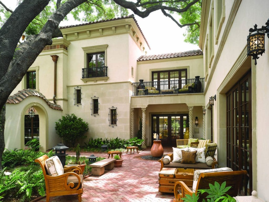 courtyard and patios