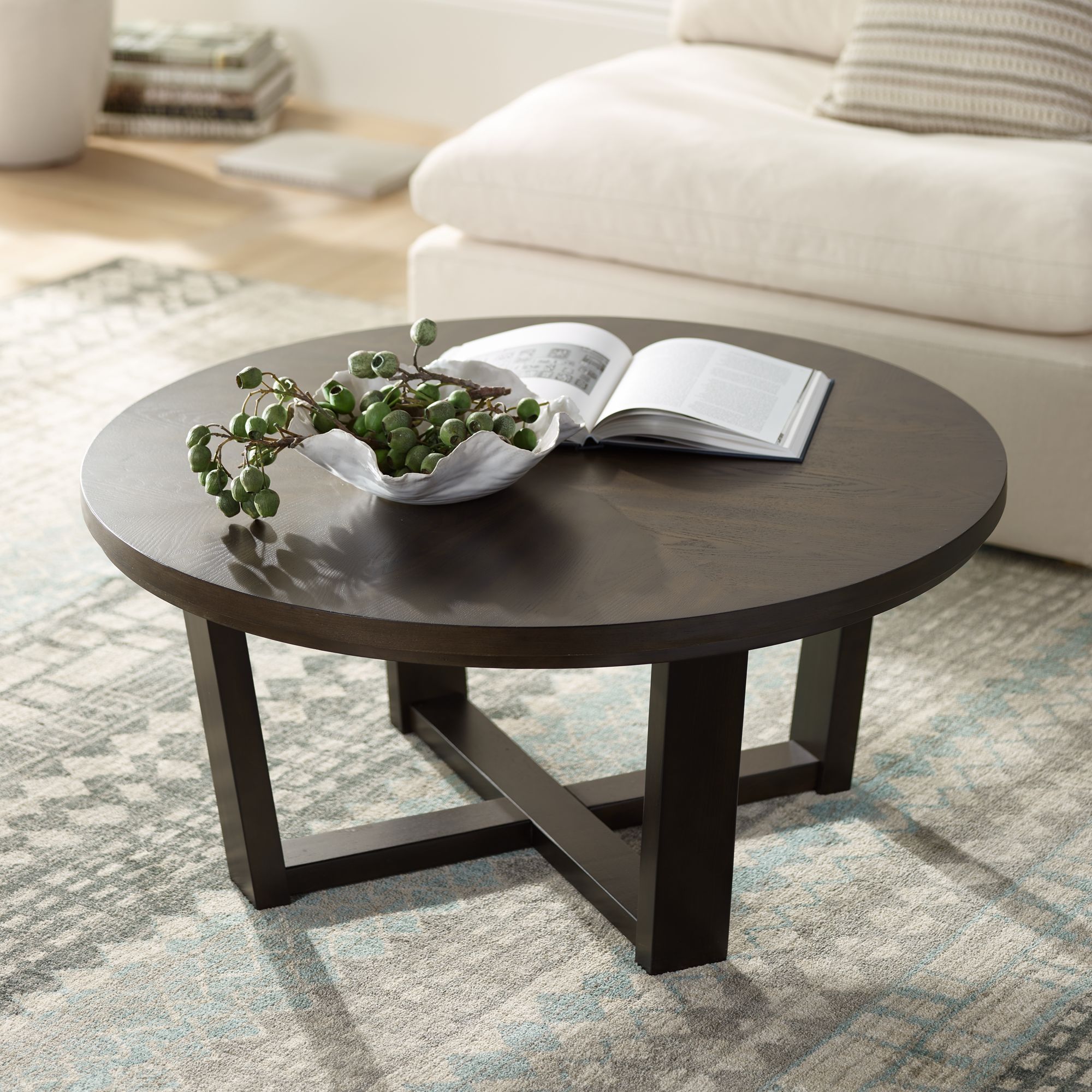boho Coffee Table with a darker accent 