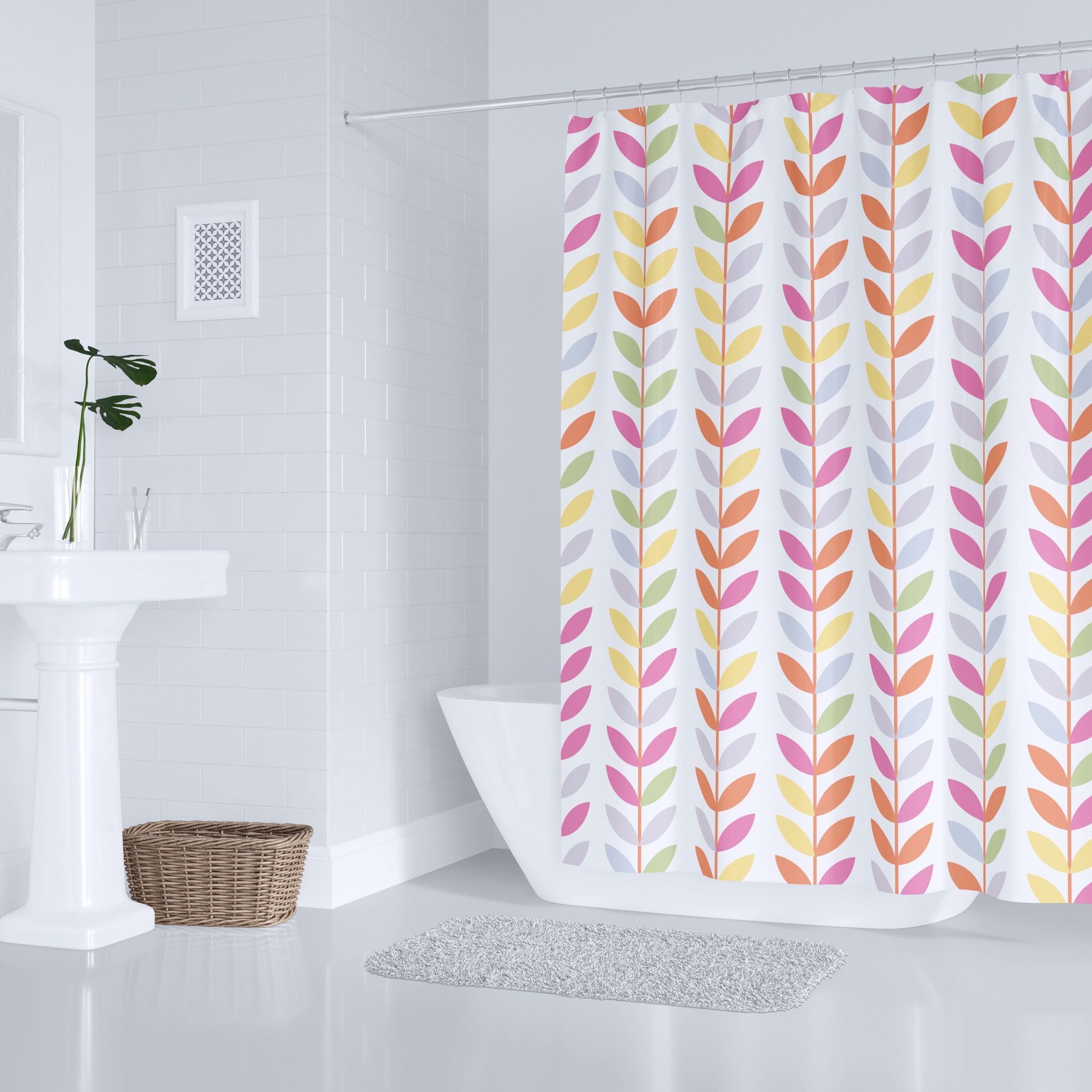 24 Scandi Shower Curtain