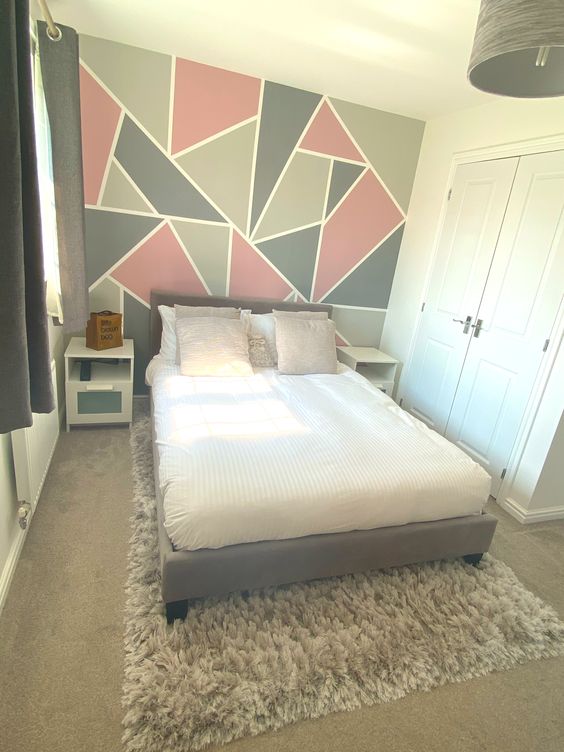 geometric bedroom