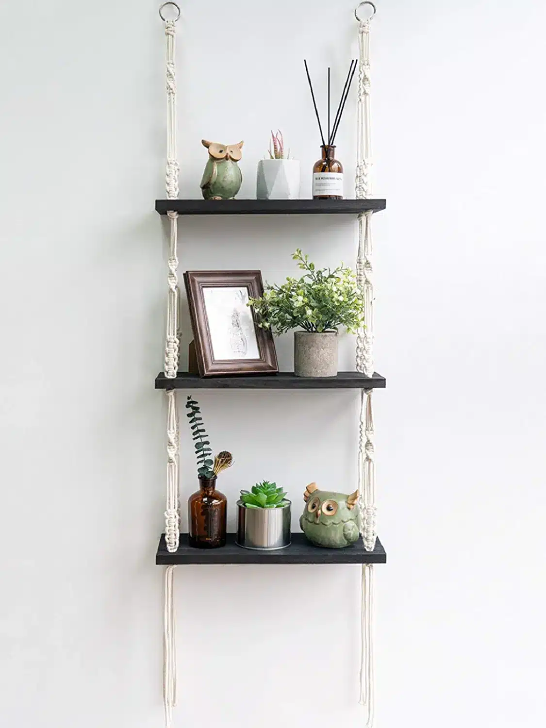 TIMEYARD Macrame Shelf Hanging Shelves