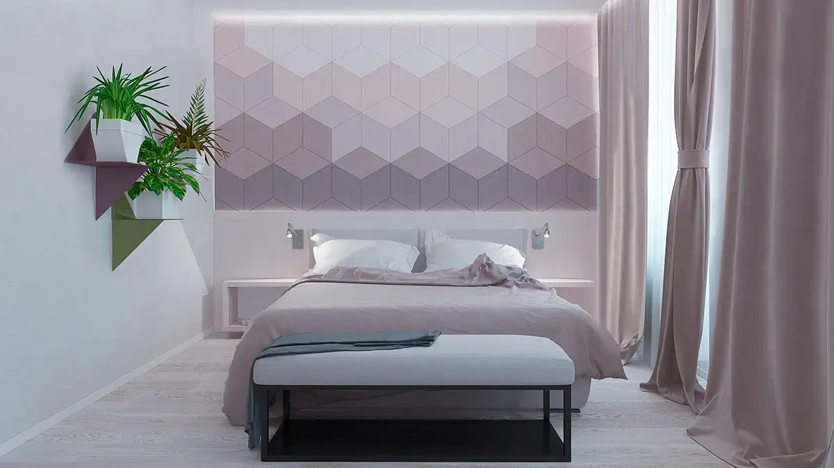 Accent wall neutral bedroom ideas