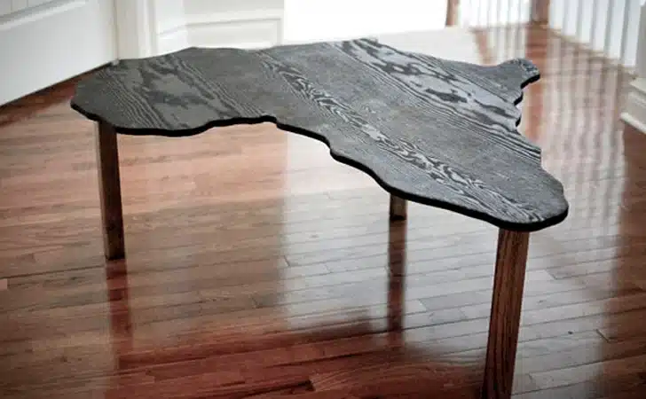 Africa Shaped Coffee Table