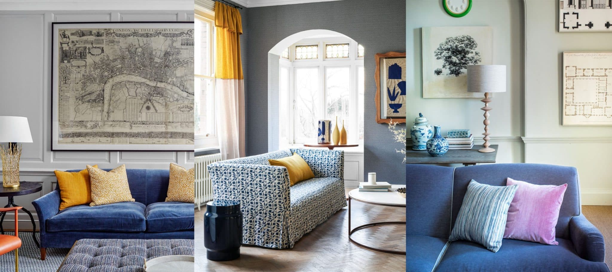 15 Perfect Blue Sofas for a Relaxing Living Room