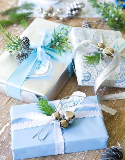 Blue Gift Wrap