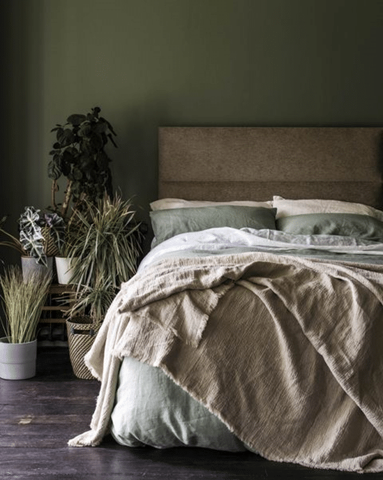 Green Organic Bedroom