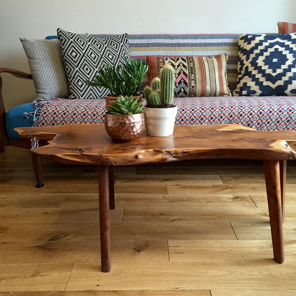 Live-edge Wood Tables in California Style