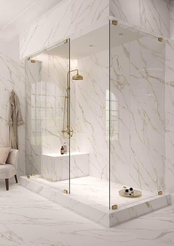 Marble- Glam Bathroom Decor