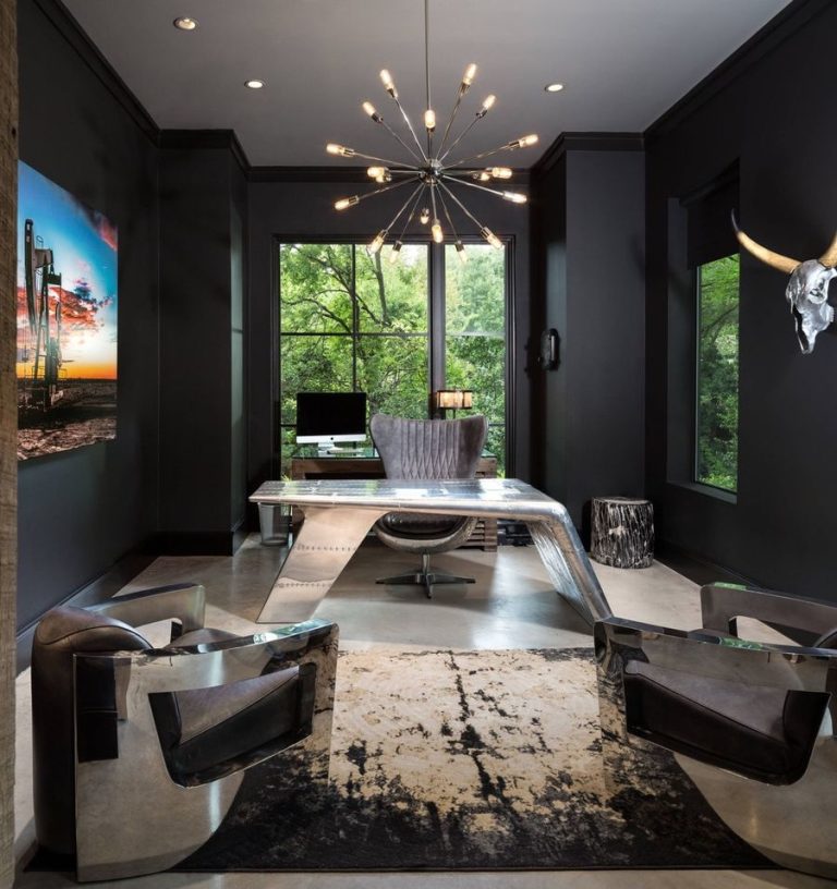 25 Industrial Home Office Decor Tips To Get That Edgy Look - A House in ... - Simple Industrial Home Office Decor