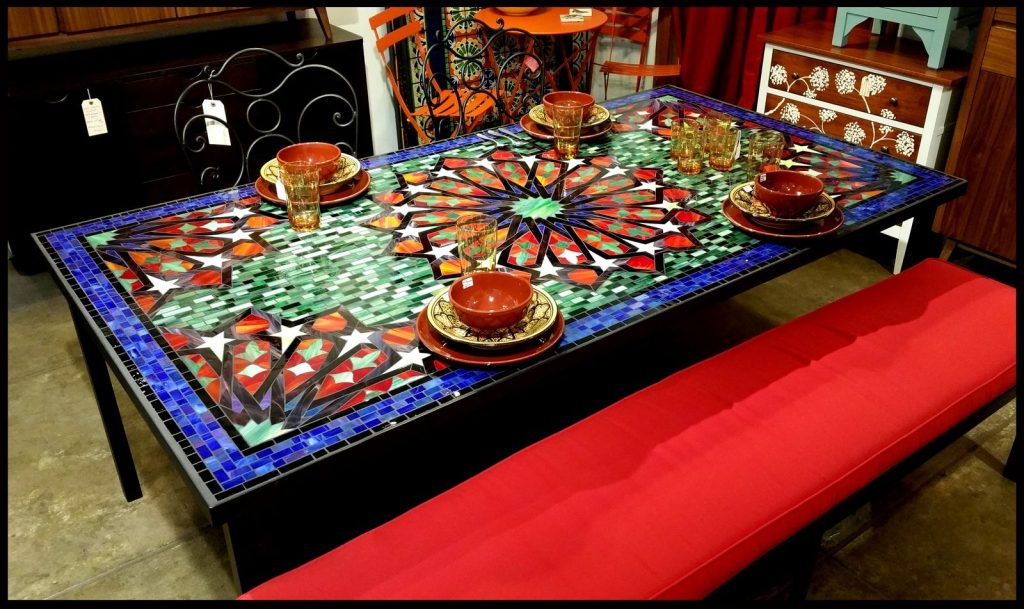 Mosaic Tile Dining Table