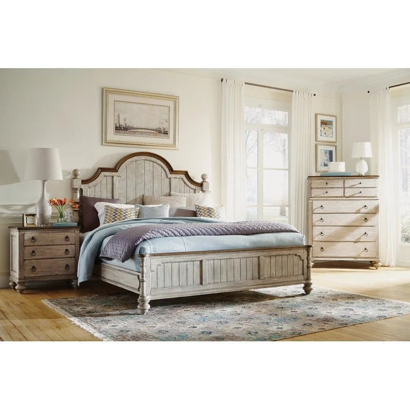 Tessio Solid Wood Bed