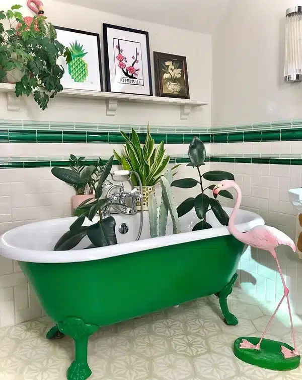 A Typical Green Bathtub