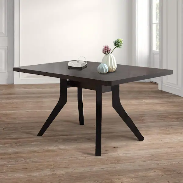 Benjara Dining Table with Wooden Top