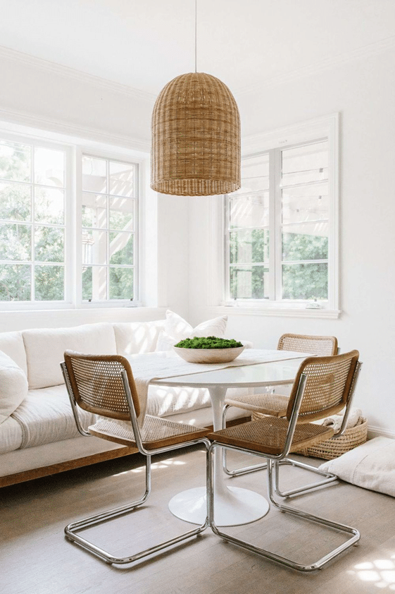 Breakfast Nook with Cesca Chairs