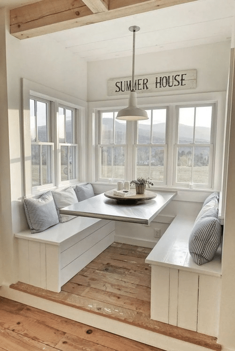 Two-Sided Booth Built-In Breakfast Nook