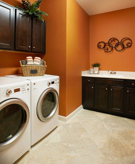 laundry room plan Use of Color