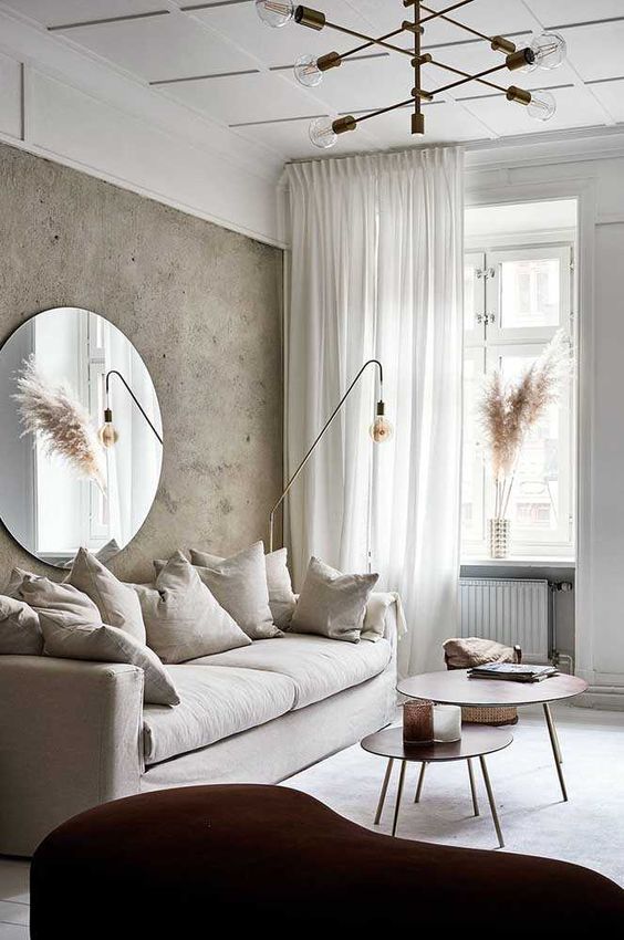 texture fabric and beige living room 