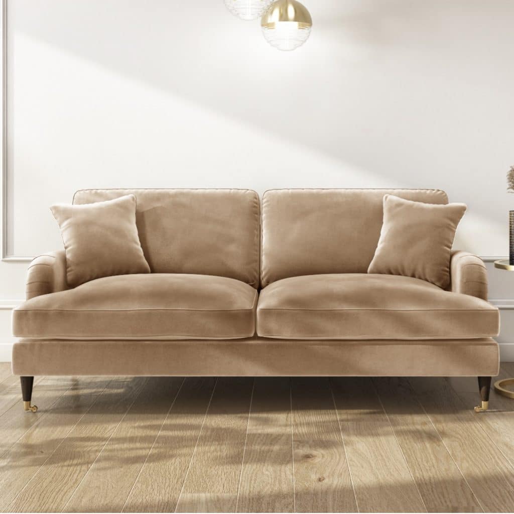 Textured Velvet Sofa