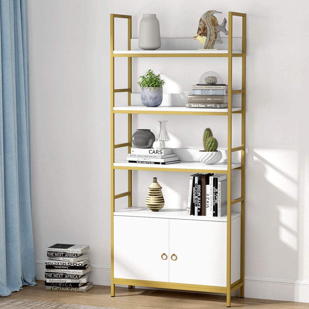 Add a Gold Bookcase to the Room