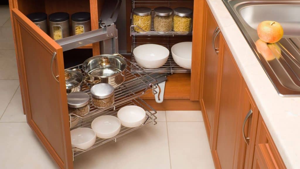 Use a Lazy Susan to Organize Spices and Condiments
