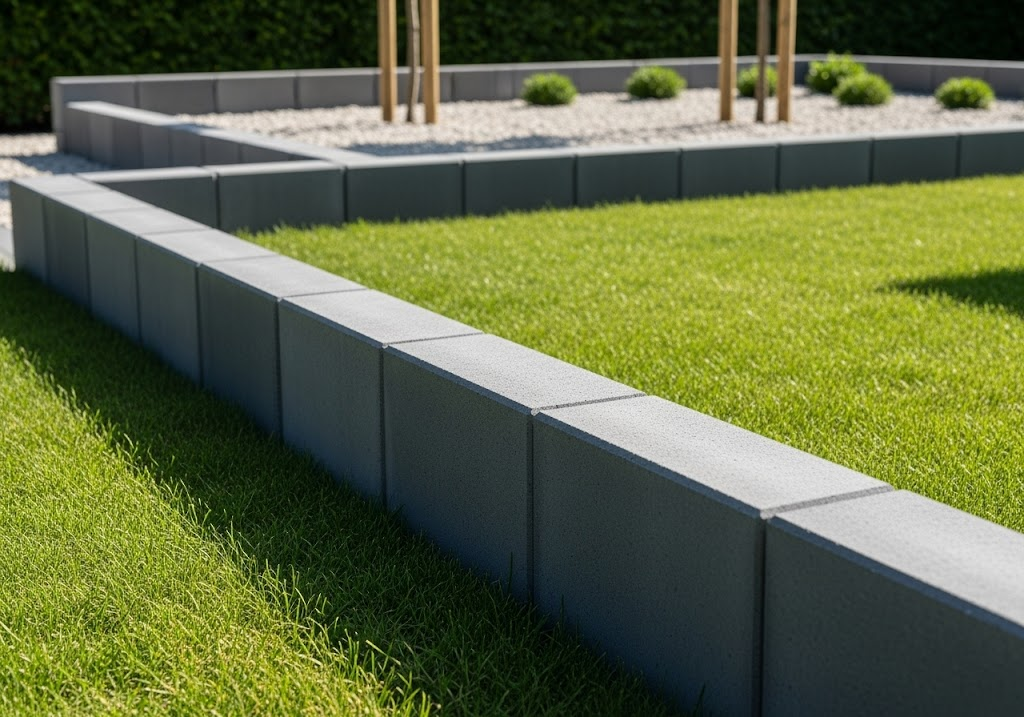 Concrete Block Edging