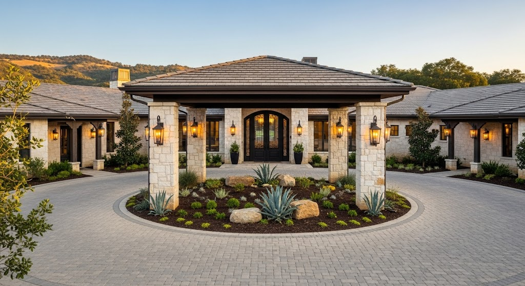 Luxury Ranch Homes with Porte-Cochère