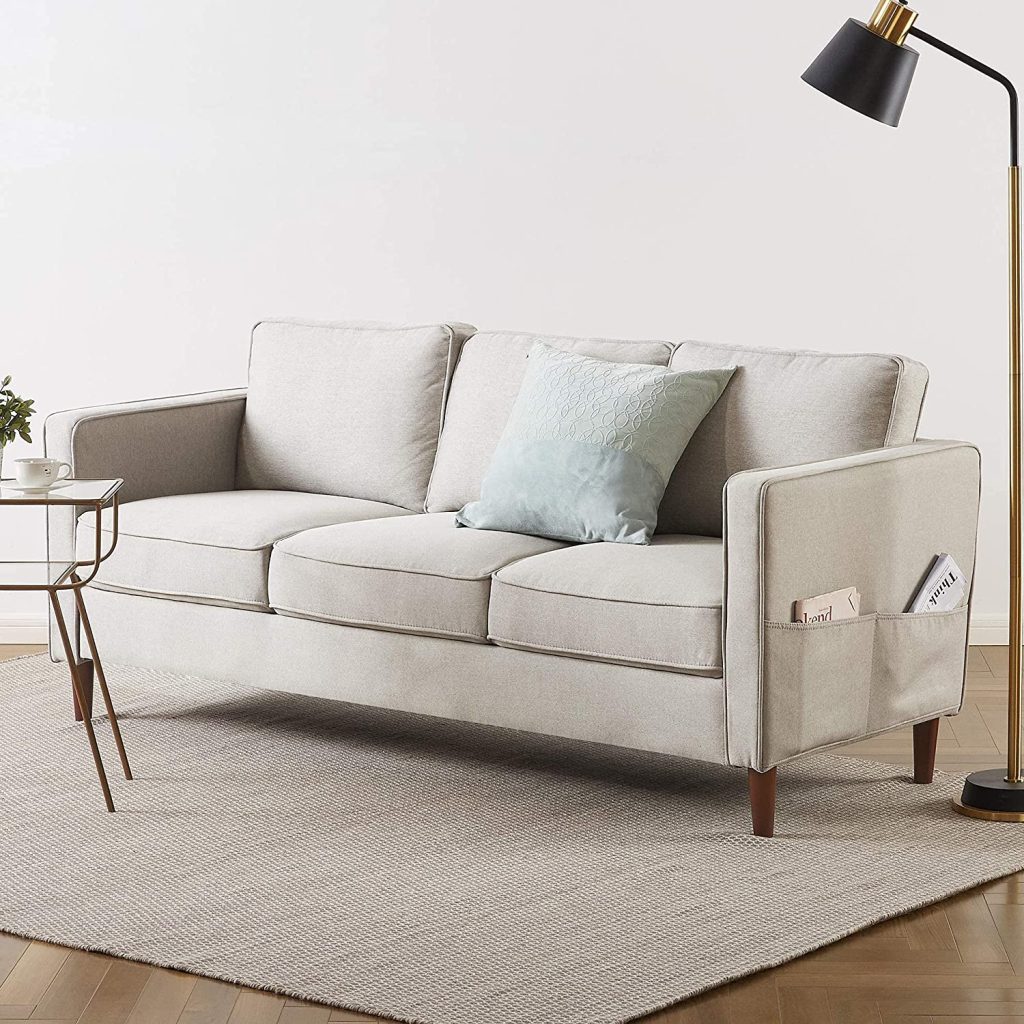 Mellow Hana Modern Linen Fabric Couch