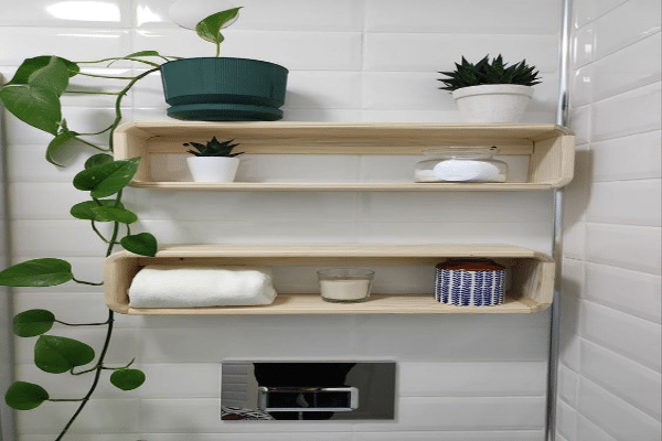 Open and Floating Shelves for Maximum Storage