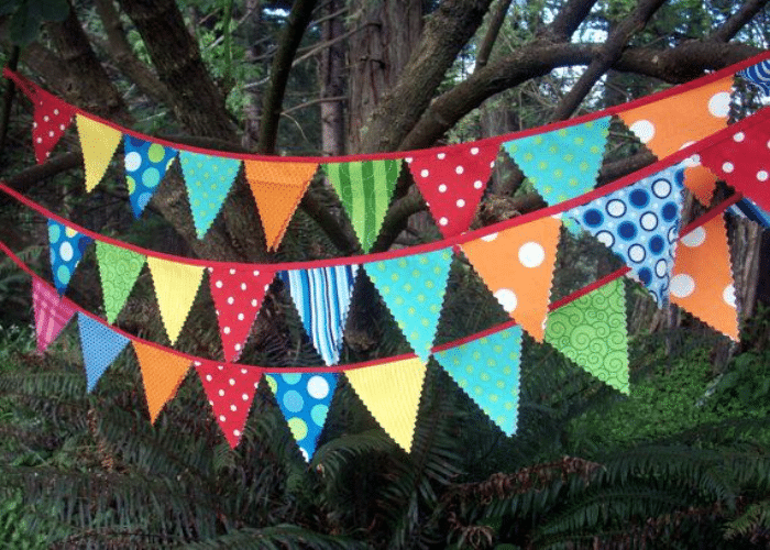 Whimsical Fabric Bunting