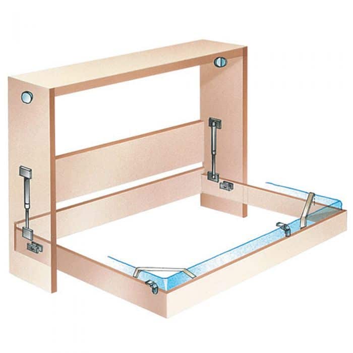 Assemble the Desk and Bed Separately and Attach the Pivot Pins