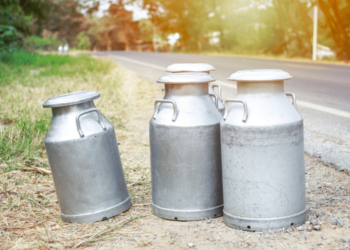 Milk Cans to Make Farmhouse-Style Tables