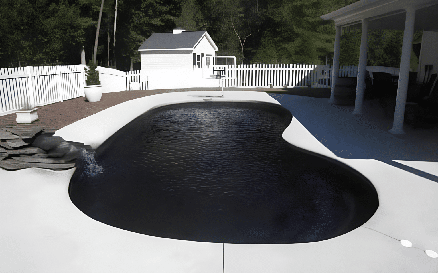 Does a Black Pool Bottom Increase Water Temperature? - A House in the Hills
