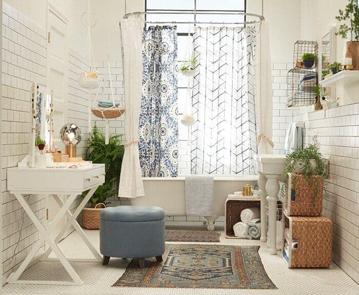 Tips To Choose Storage For Your Bohemian Bathroom