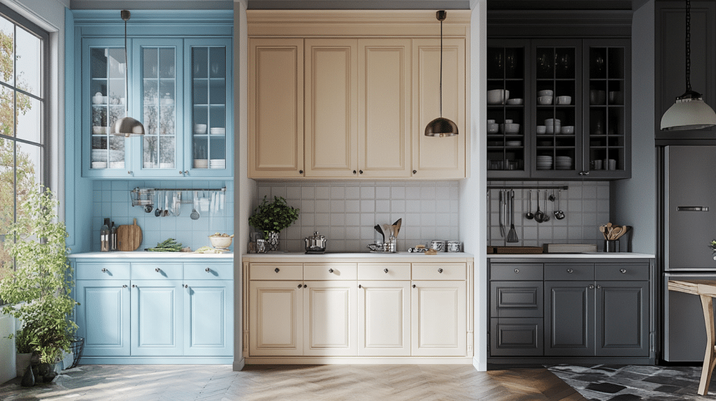 How Much Does It Cost to Paint Kitchen Cabinets Easily? - A House in ...