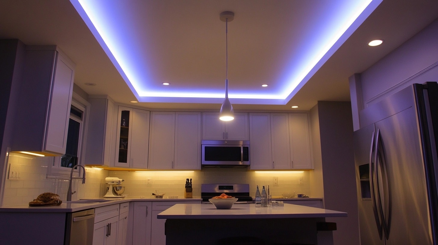 Led Panel Led Ceiling 12 Stylish Lighting Options for Compact Kitchens - A House in the Hills