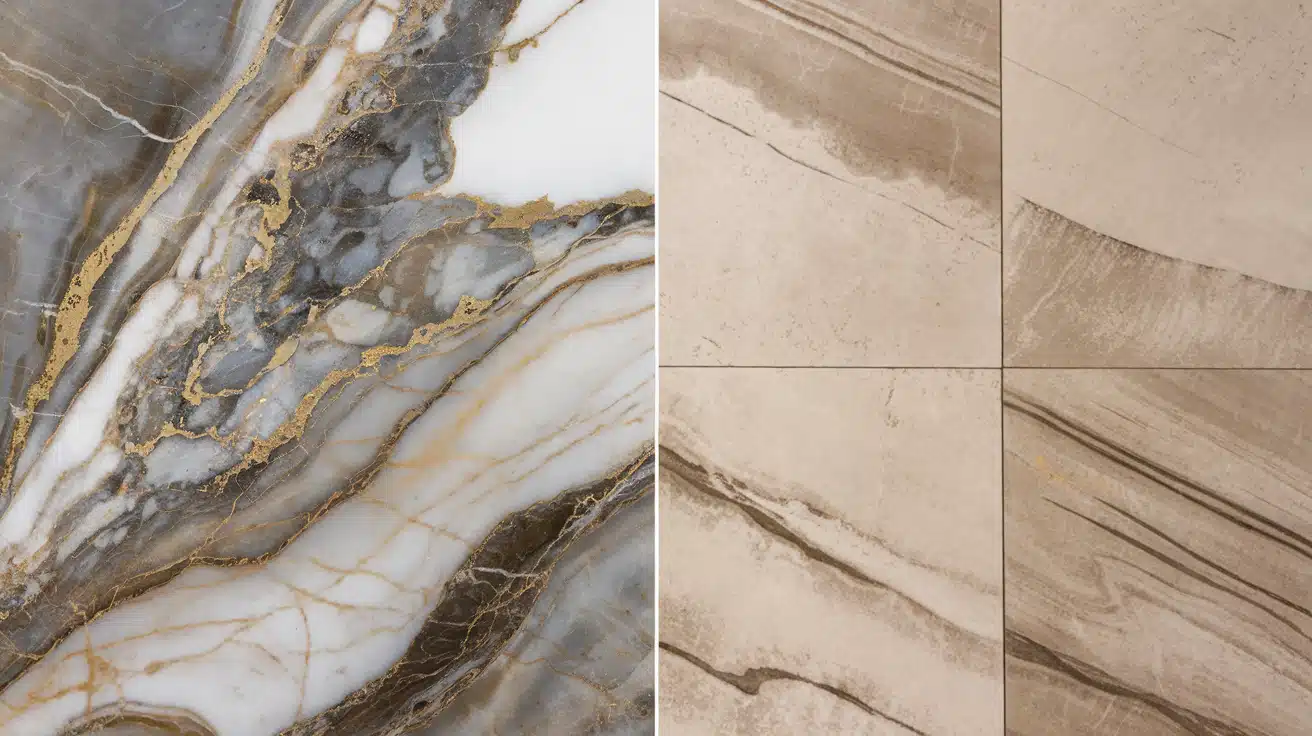 Marble or Porcelain? Comparing Tiles to Find Your Perfect Match