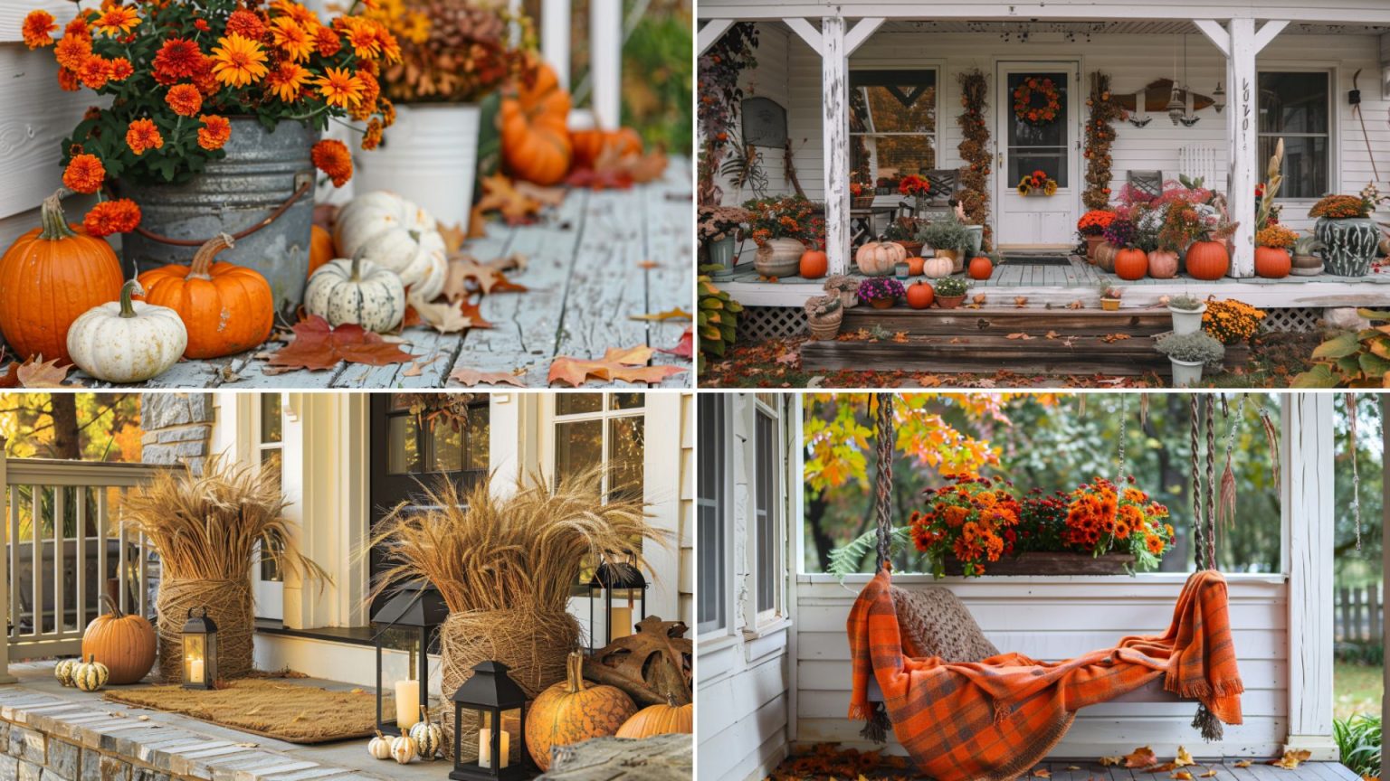 47 Rustic Fall Porch Decorating Ideas - A House in the Hills