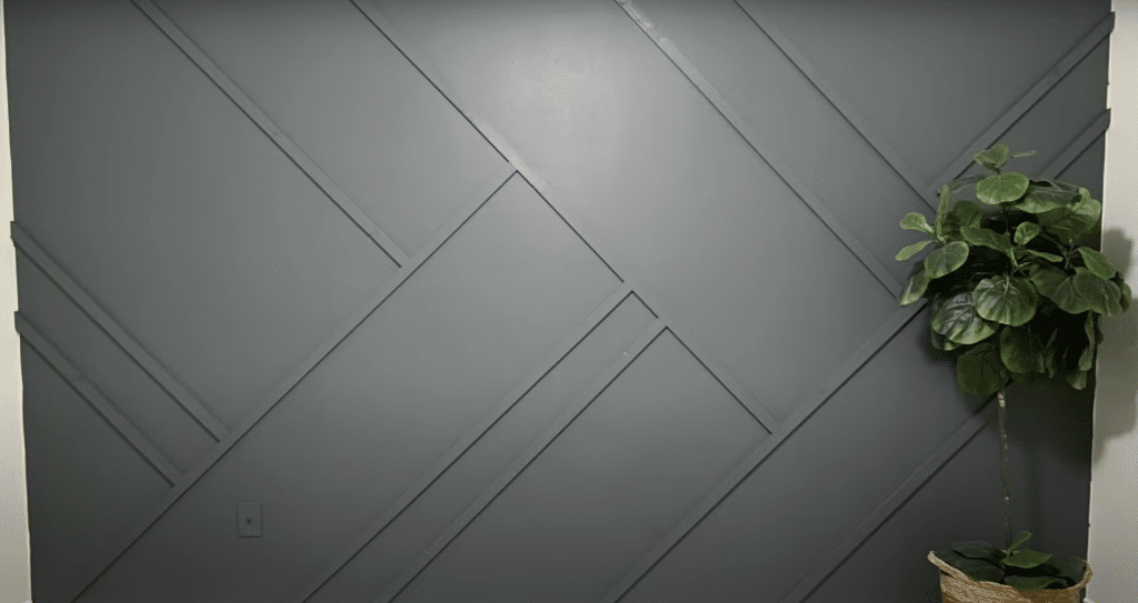 Picture of DIY Guide to Create Geometric Accent Wall - A House in the Hills