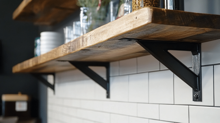 How to Create DIY Shelf Brackets Under Budget - A House in the Hills