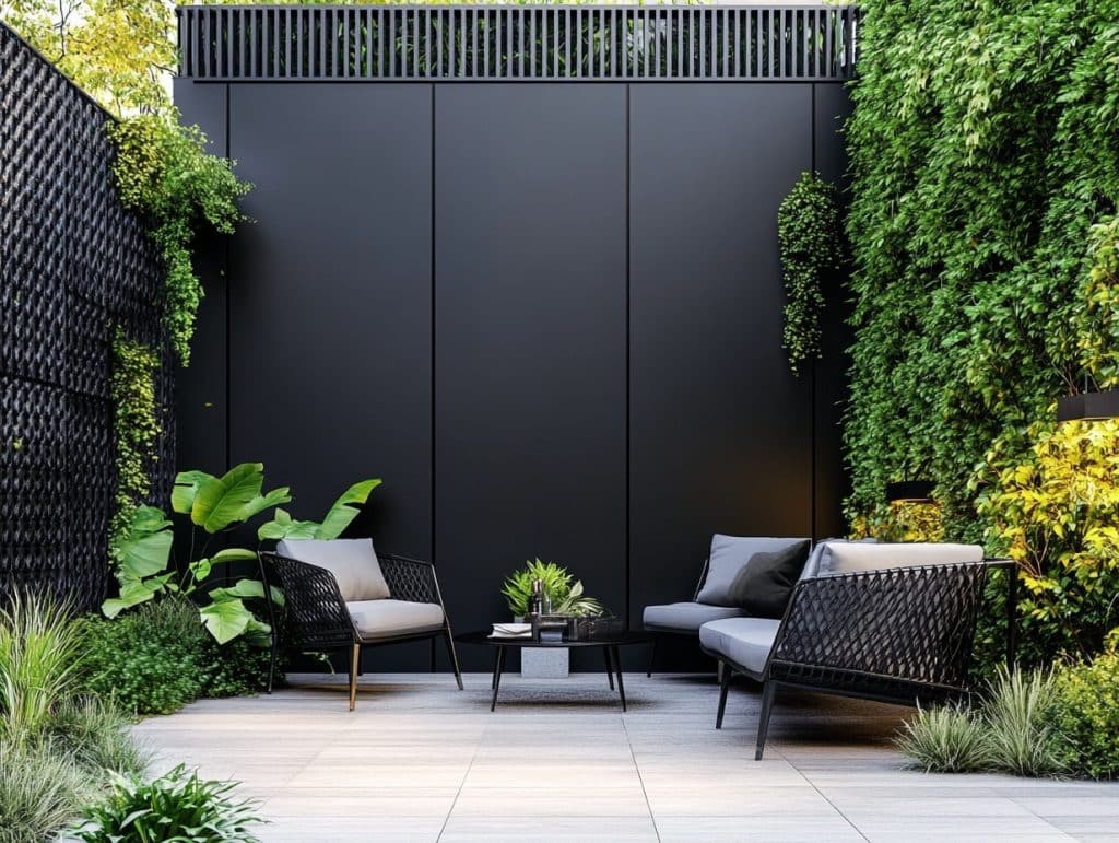Black Metal Wall Panels for a Contemporary Look