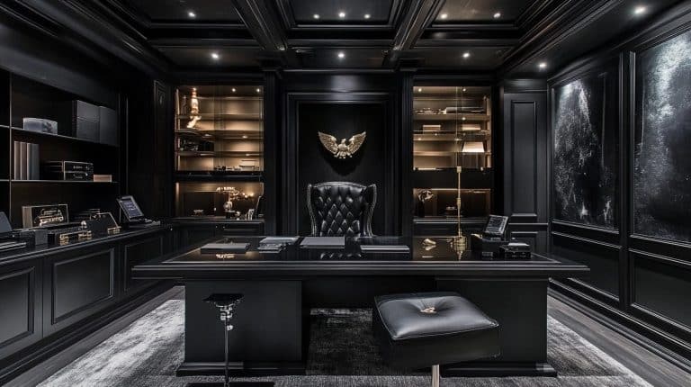 25 Dark Office Ideas for a Stylish, Moody Workspace - A House in the Hills