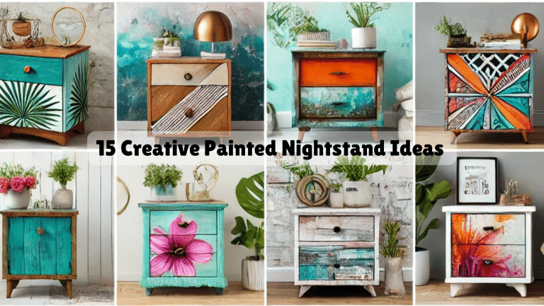 15 Creative Painted Nightstand Ideas