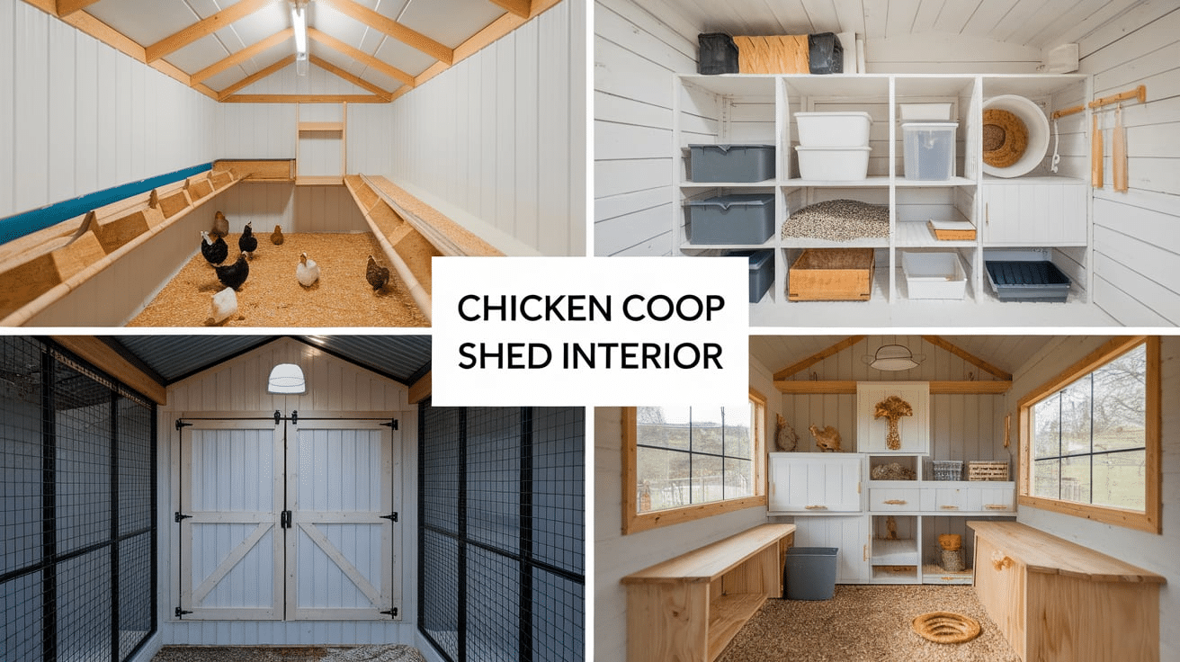 How to Plan a Chicken Coop Shed Interior?