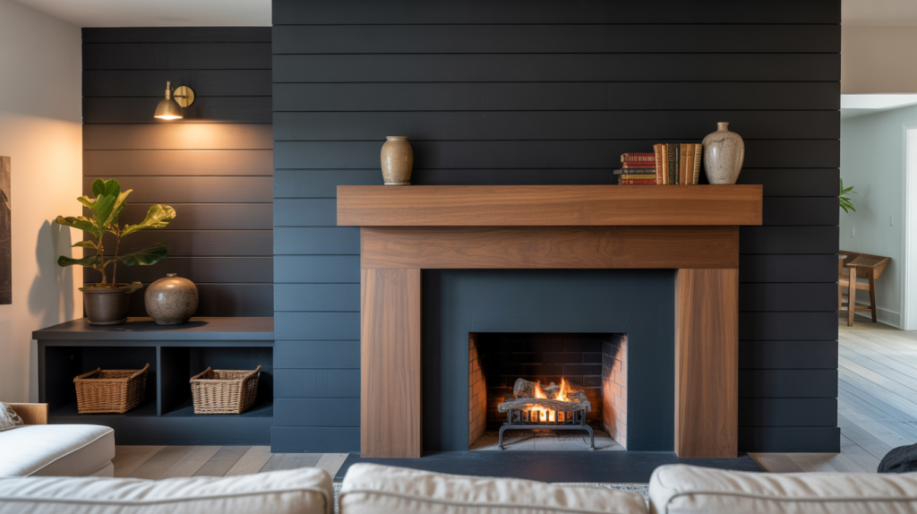 41 Black Shiplap Fireplace Ideas and Easy Style Tips - A House in the Hills