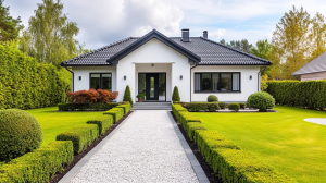 25 Black Trim Ideas for White Single-Story Homes - A House in the Hills