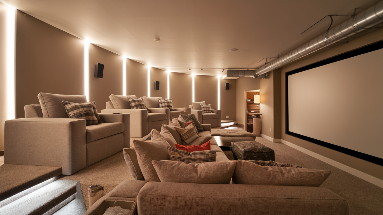 Basement Home Theater Ideas & Setup Guide - A House in the Hills