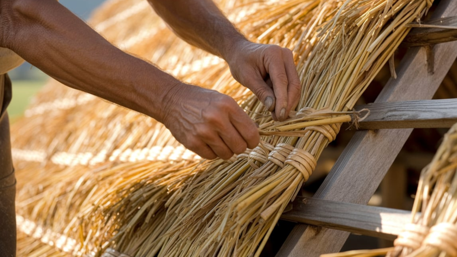 Thatch Installation Thatched Roofs: History, Installation and Maintenance - A House in the ...