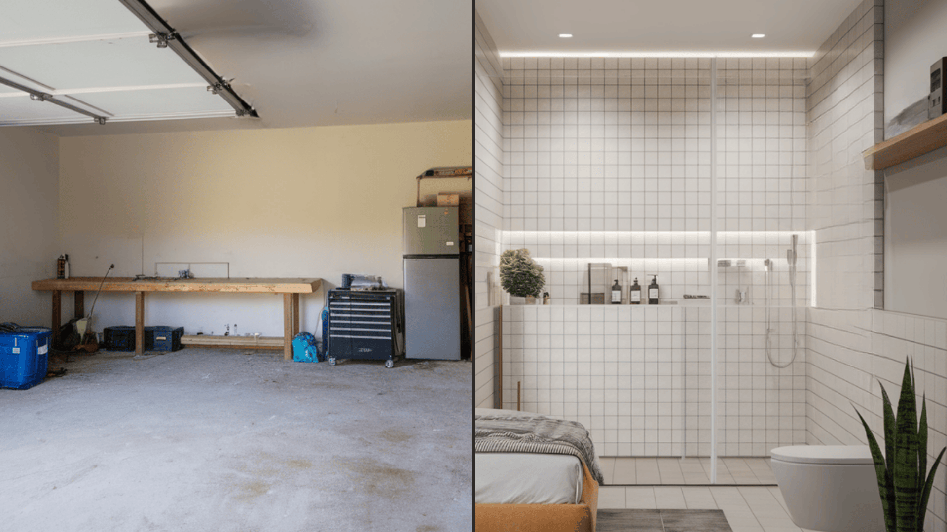 Garage Into Bedroom Before-and-After: Makeovers and Guide - A House in ...