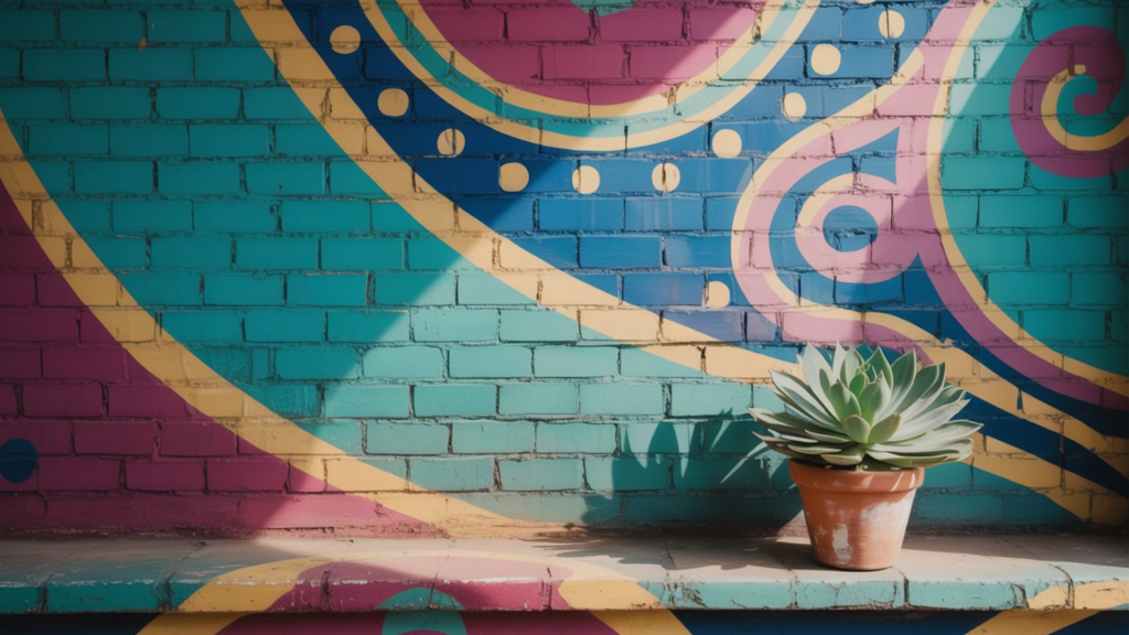 Bohemian-Inspired Painted Wall