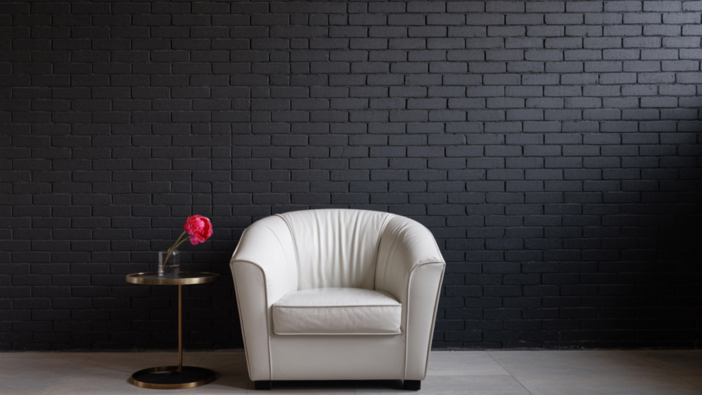 Bold Black Accent Wall